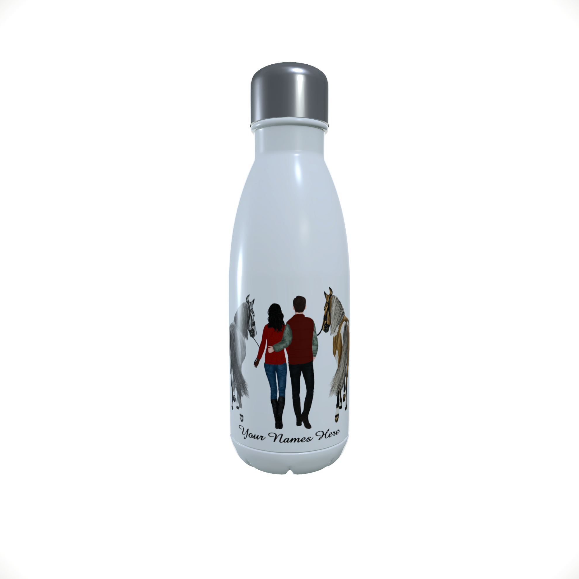 Horse Water Bottle, Personalised Thermos Bottle, Design Your Own